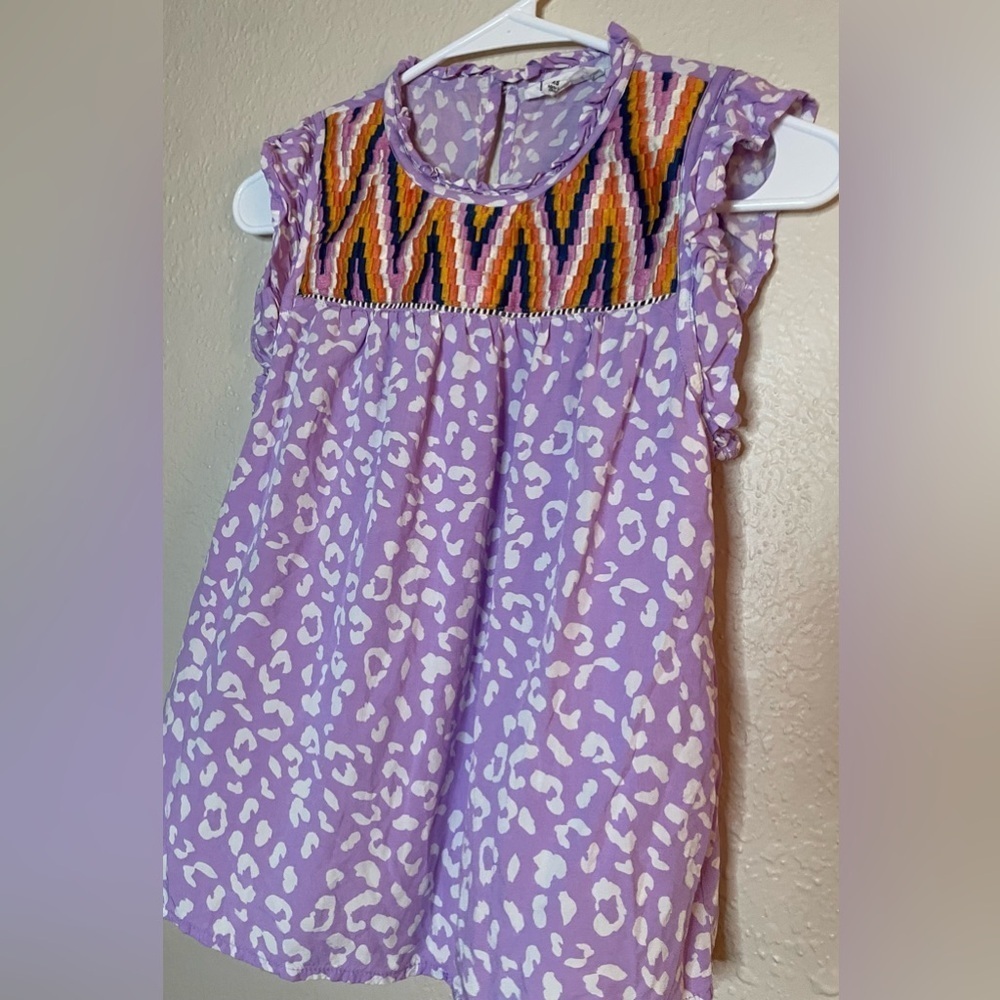 THML Multicolor Embroidered Ruffle Sleeve Blouse - Picture 5 of 7